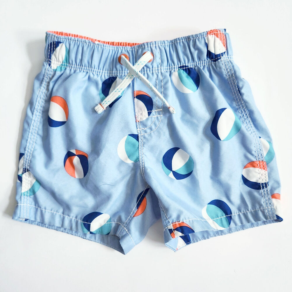 Baby Gap Infant Boys 2.5" Beach Ball Swim Trunks Size 12-18 Months